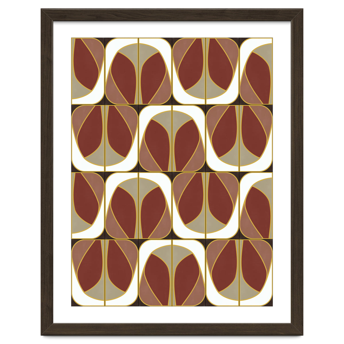 Umber Deco Mixed Tiles