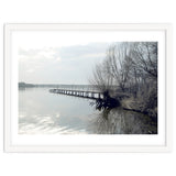 Sunny day pier in the lake thumbnail