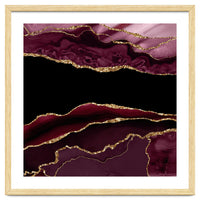 Burgundy & Gold Agate Texture 11