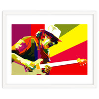 Carlos Santana Latin Guitarist Pop Art Wpap