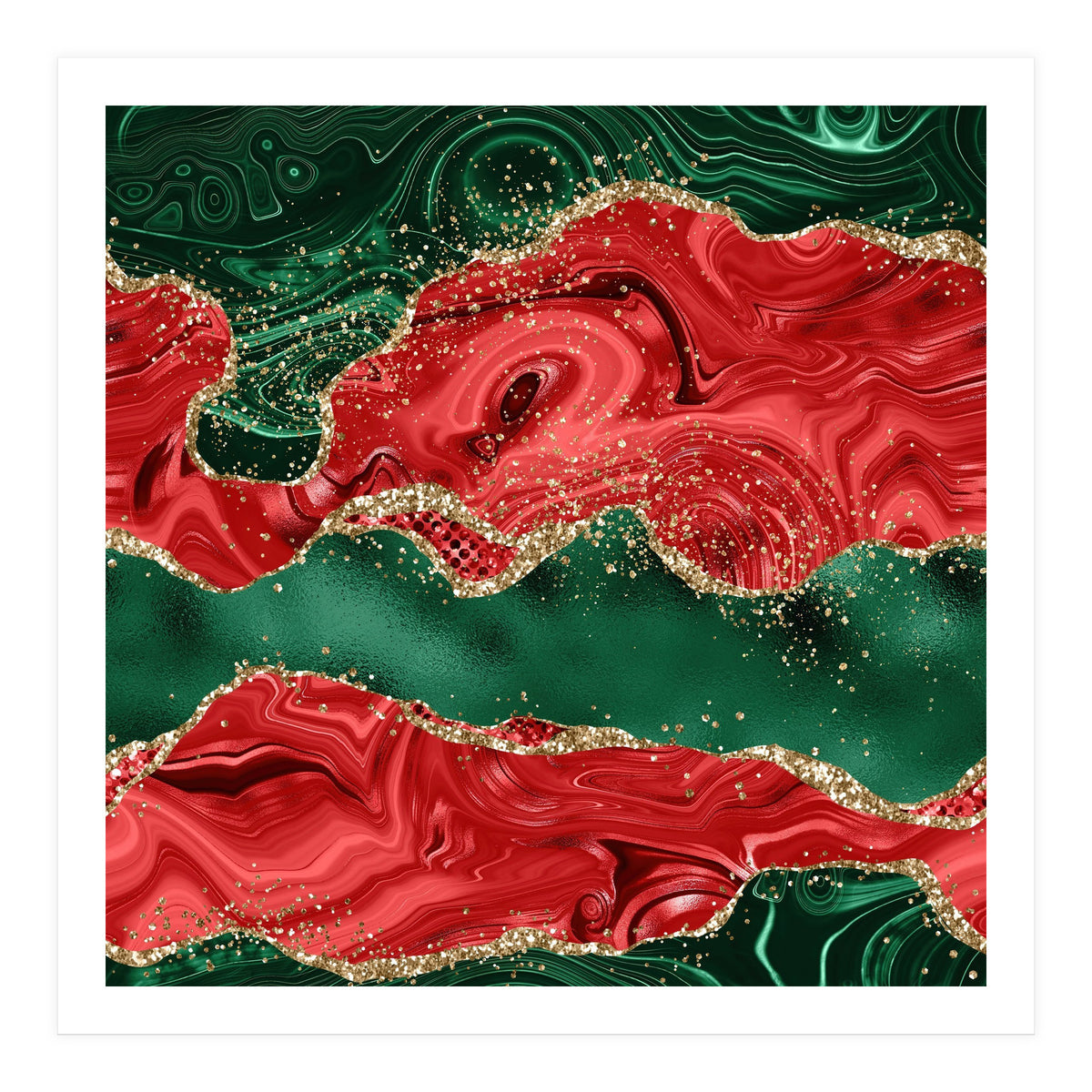 Christmas Glitter Agate Texture 01 (Print Only)