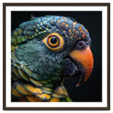 Close Up Of A Colorful Parrot's Face thumbnail