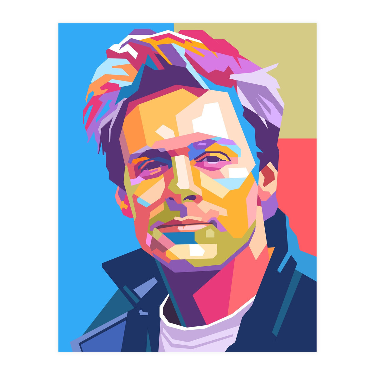 Bryan Adams pop art portrait (Print Only)