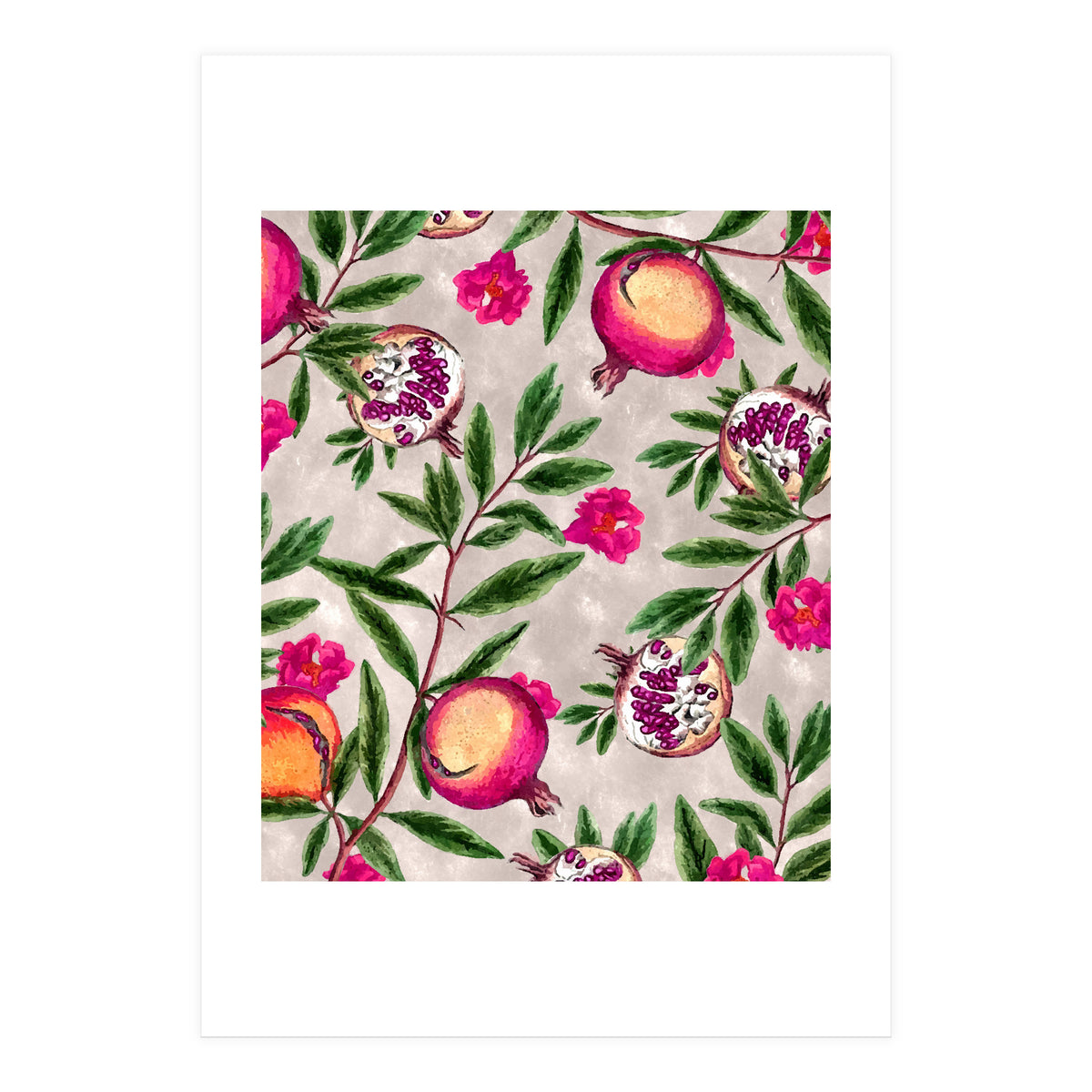 Pomegranate Pattern (Print Only)