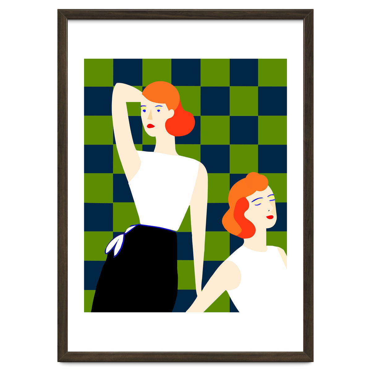 Moods, Checkers Girl Friends Chic Chess, Modern Bohemian Eclectic Woman Girl Boss, Bff Fashion Style