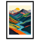 Minimalist Mountain River Landscape thumbnail