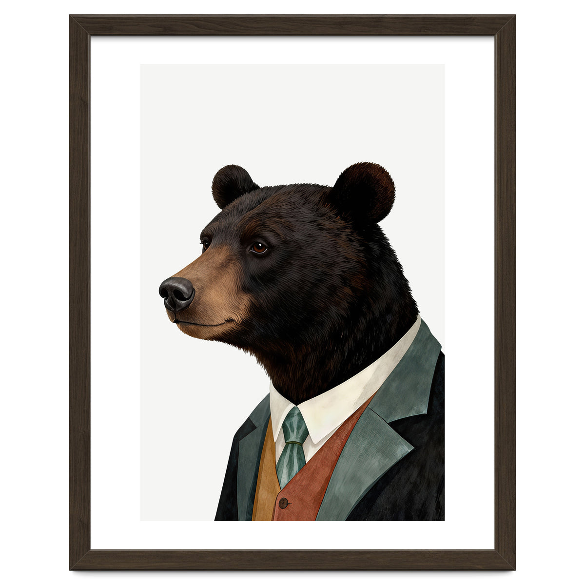 Black Bear In Suit