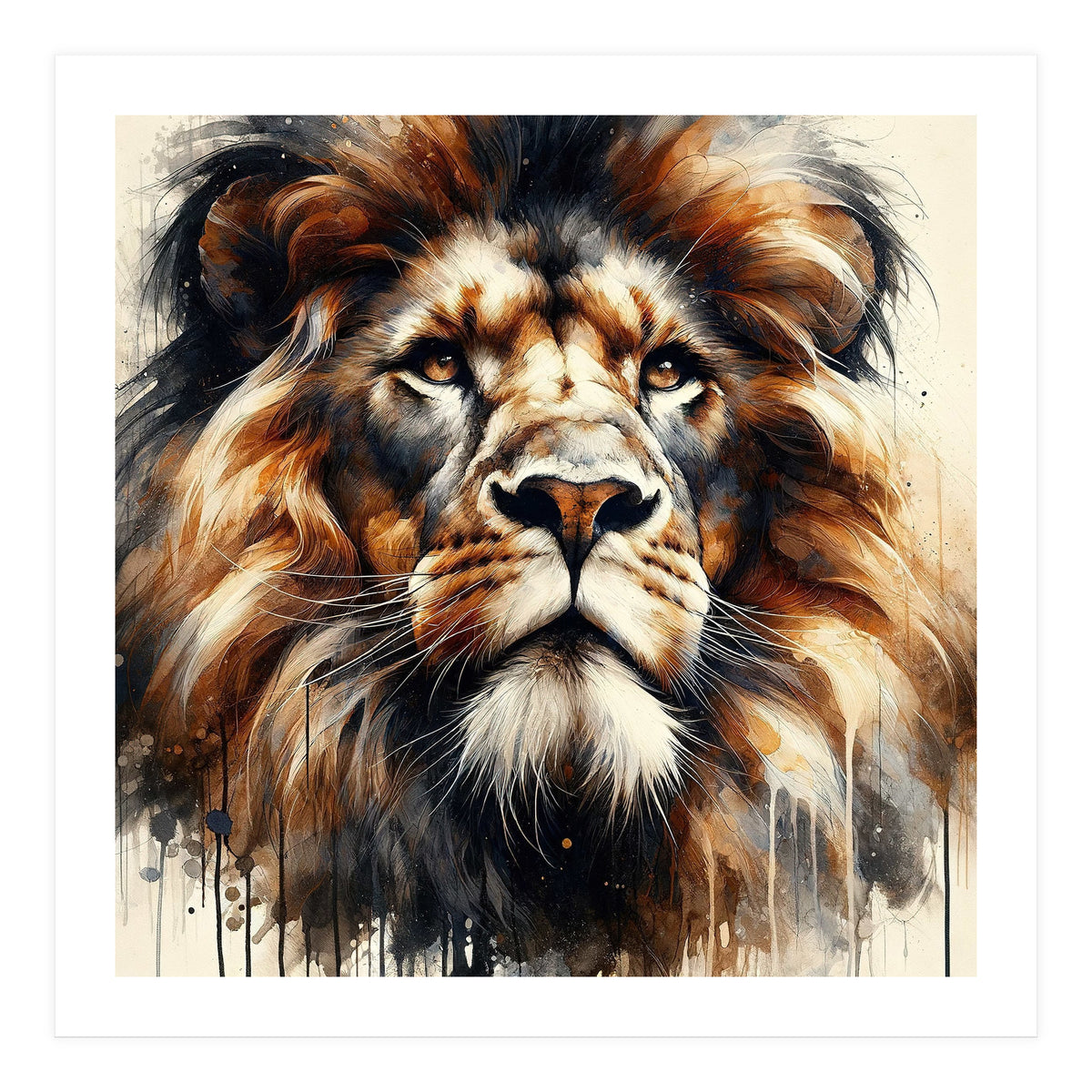 Powerful Lion (Print Only)