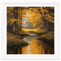 Golden Autumn Forest River