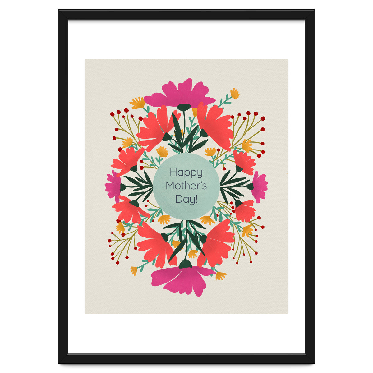 Happy mother's day floral design