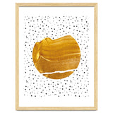 Stay Gold | Abstract Geometric Painting | Polka Dots Quirky Eclectic | Modern Boho Luxe thumbnail