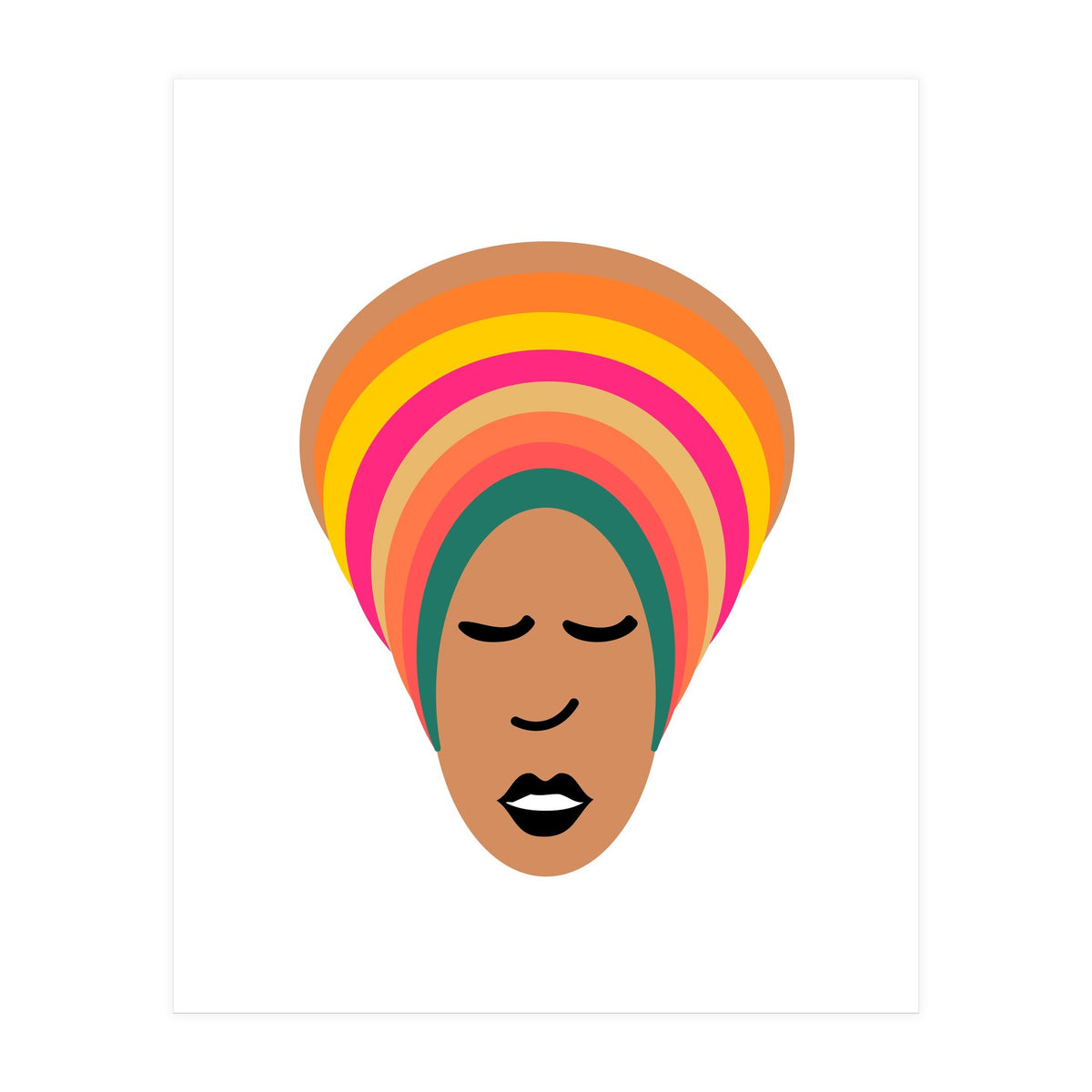 Beutiful Black African Woman (Print Only)