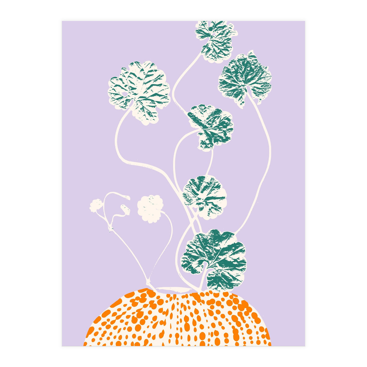 Plant based happyness Ajuga still life (Print Only)