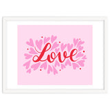 Love hearts - pink and red thumbnail