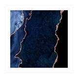 Navy & Rose Gold Agate Texture 15  (Print Only) thumbnail