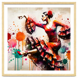 Fiery Flamenco Dancer In Motion thumbnail