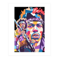 Jimi Hendrix wpap art (Print Only)