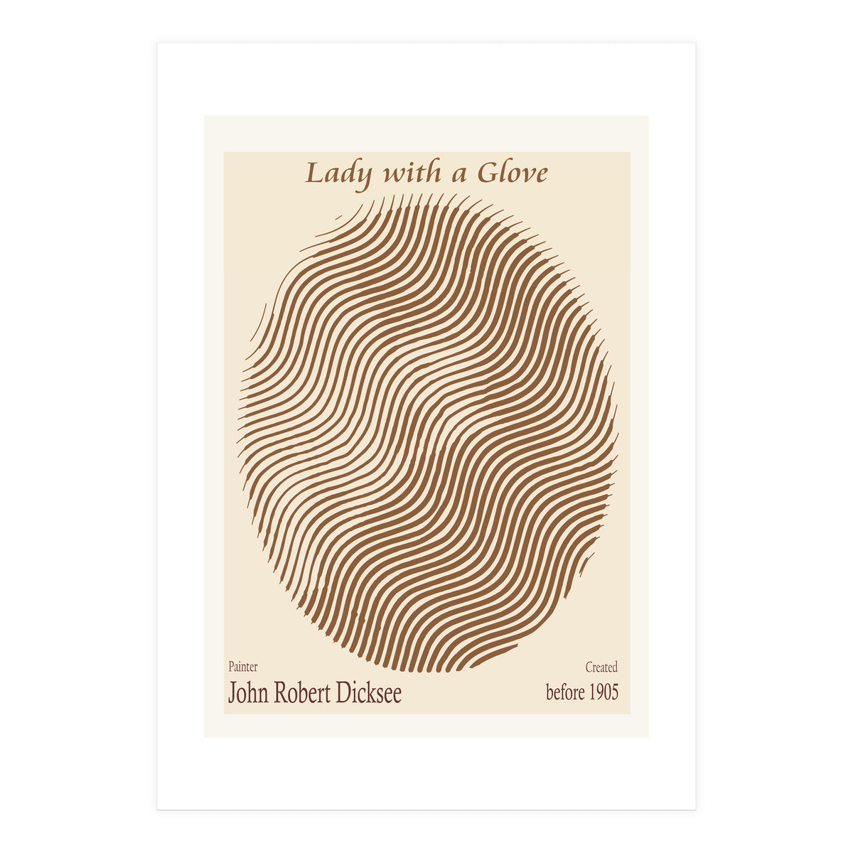 Lady With A Glove – John Robert Dicksee (before 1905) (Print Only)