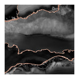 Black & Rose Gold Agate Texture 02 (Print Only) thumbnail