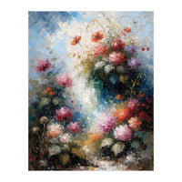 Ethereal Summer Garden Oil Painting (Print Only)