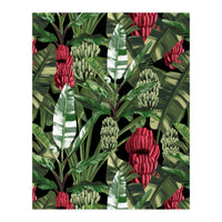 Banano Leaves Dark Jungle Red (Print Only)