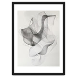 Abstract Black And White Swirling Lines Art thumbnail