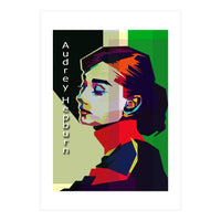 Beauty Audrey Hepburn Pop Art WPAP (Print Only)