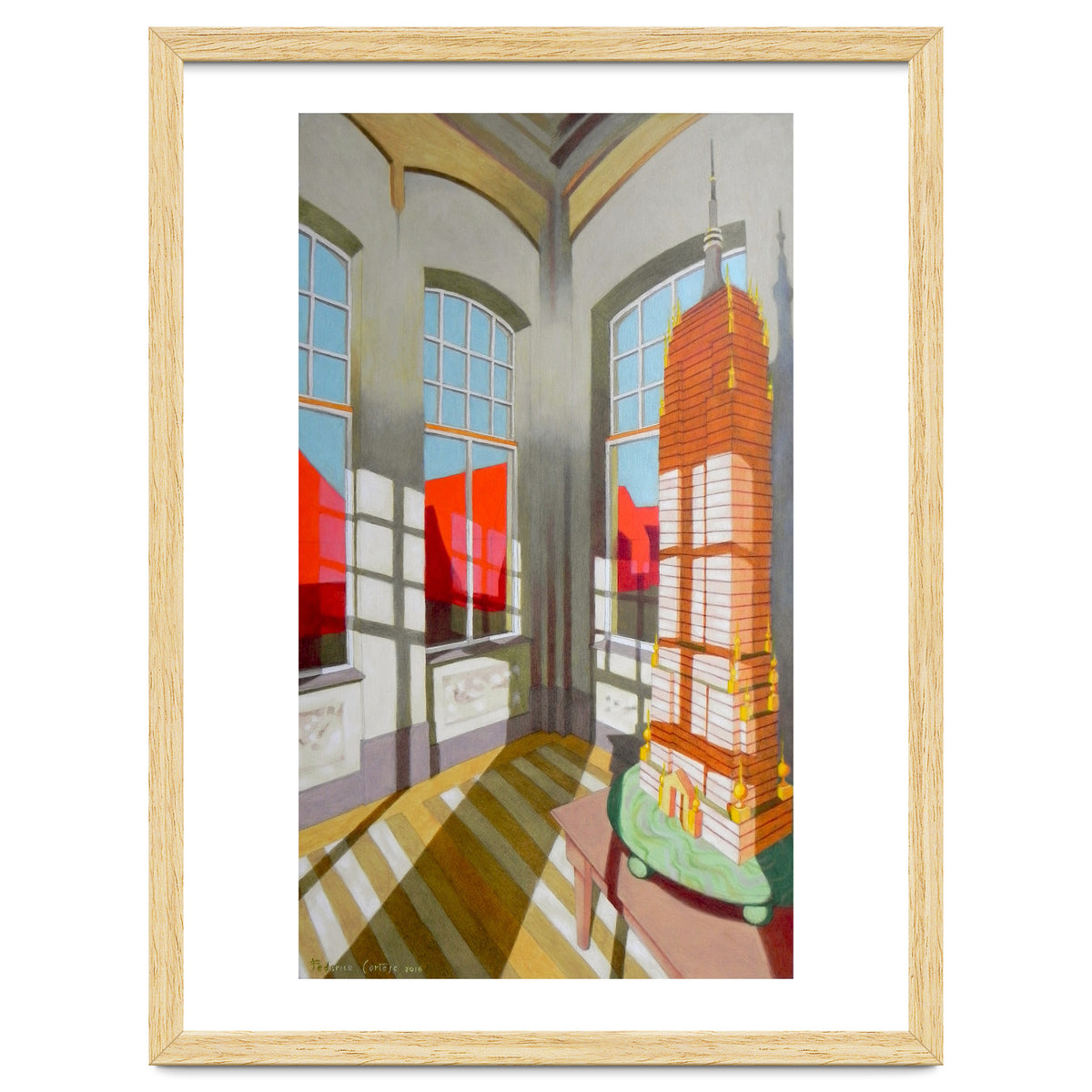 Abandoned room with the Empire State Building