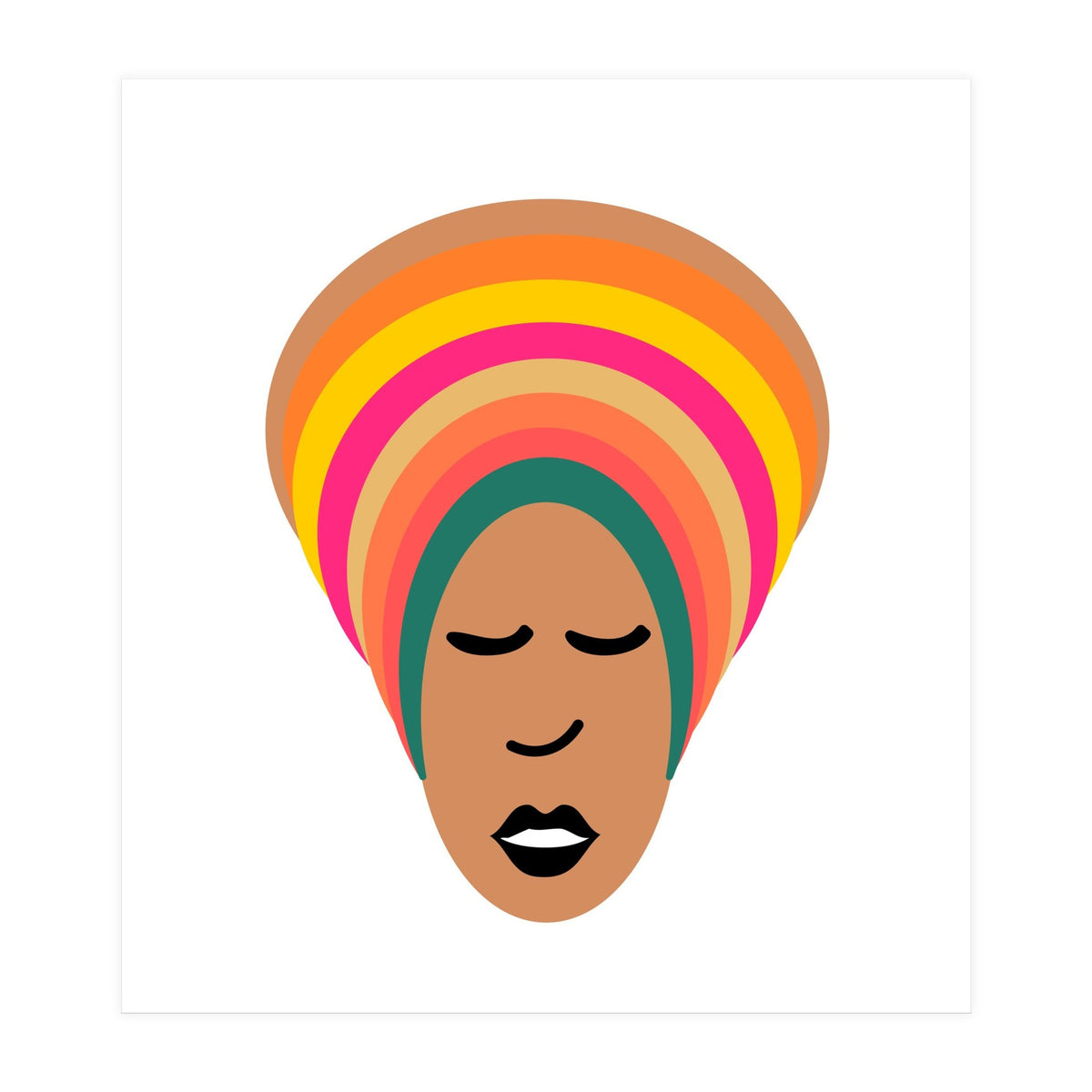 Beutiful Black African Woman (Print Only)