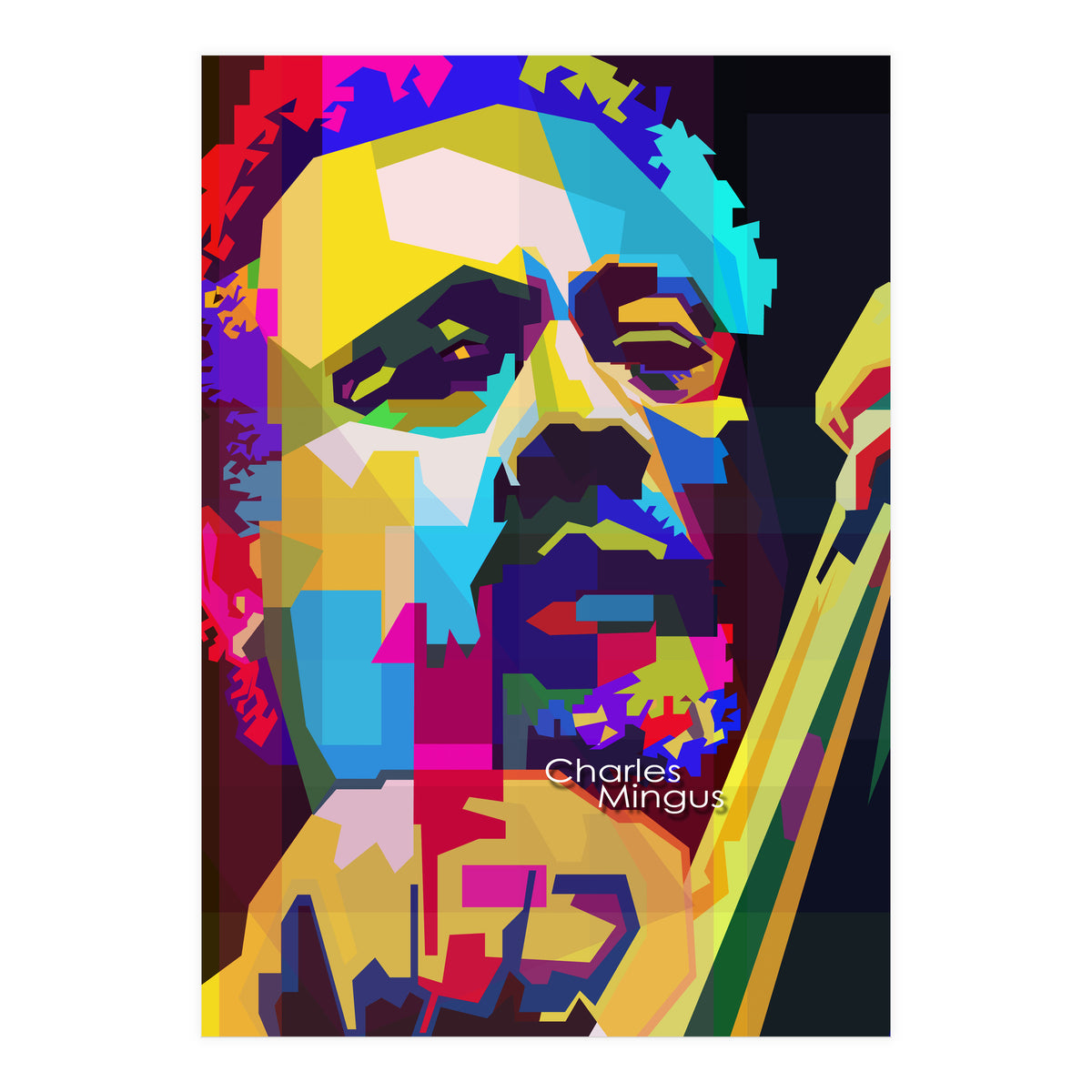 Charles Mingus Classic Jazz Pop Art WPAP (Print Only)
