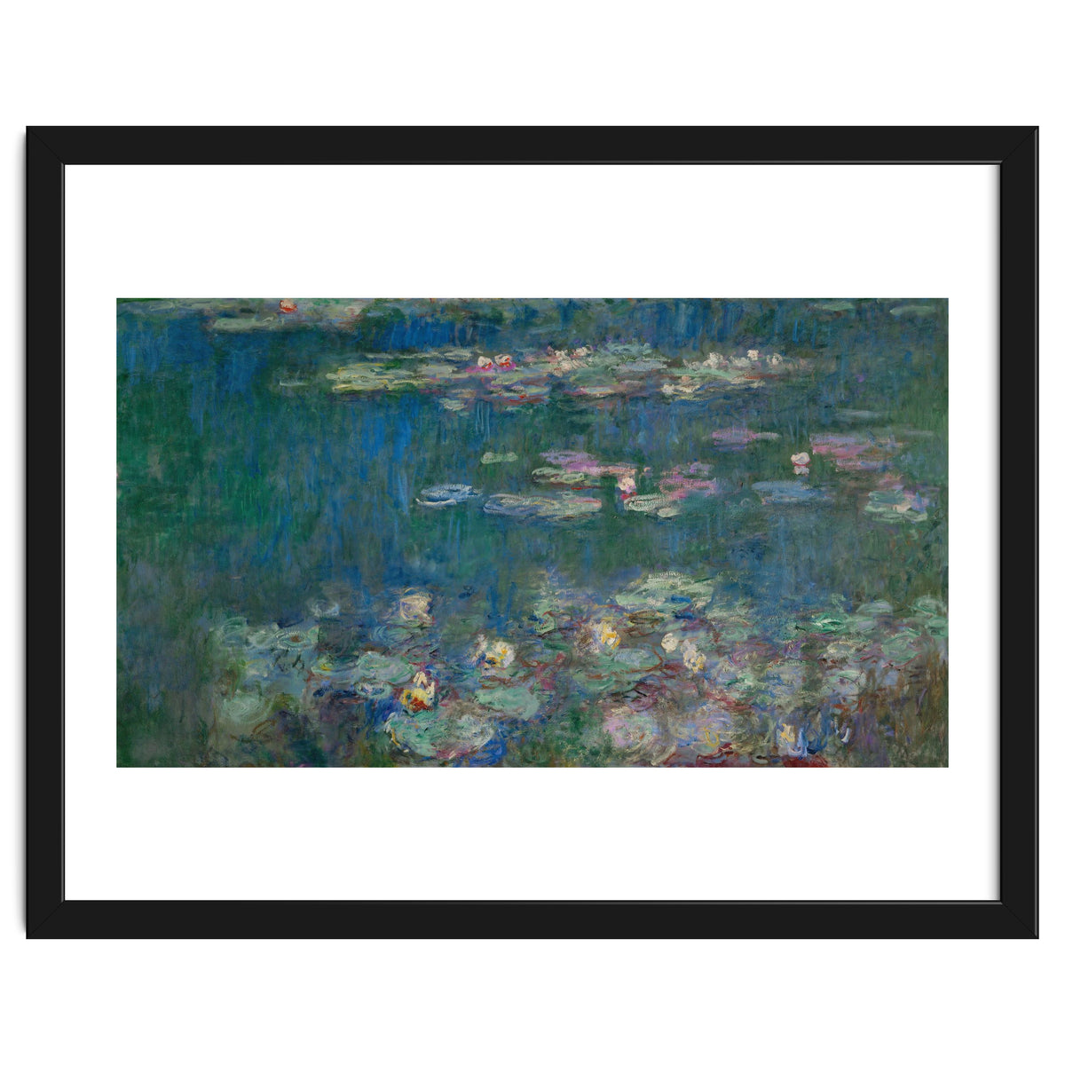 Les Nympheas, green reflections-water lillies, green reflections. Canvas. Inv. 20102.