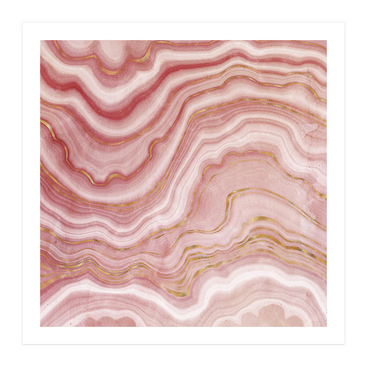 Pink Agate Texture 09  (Print Only)