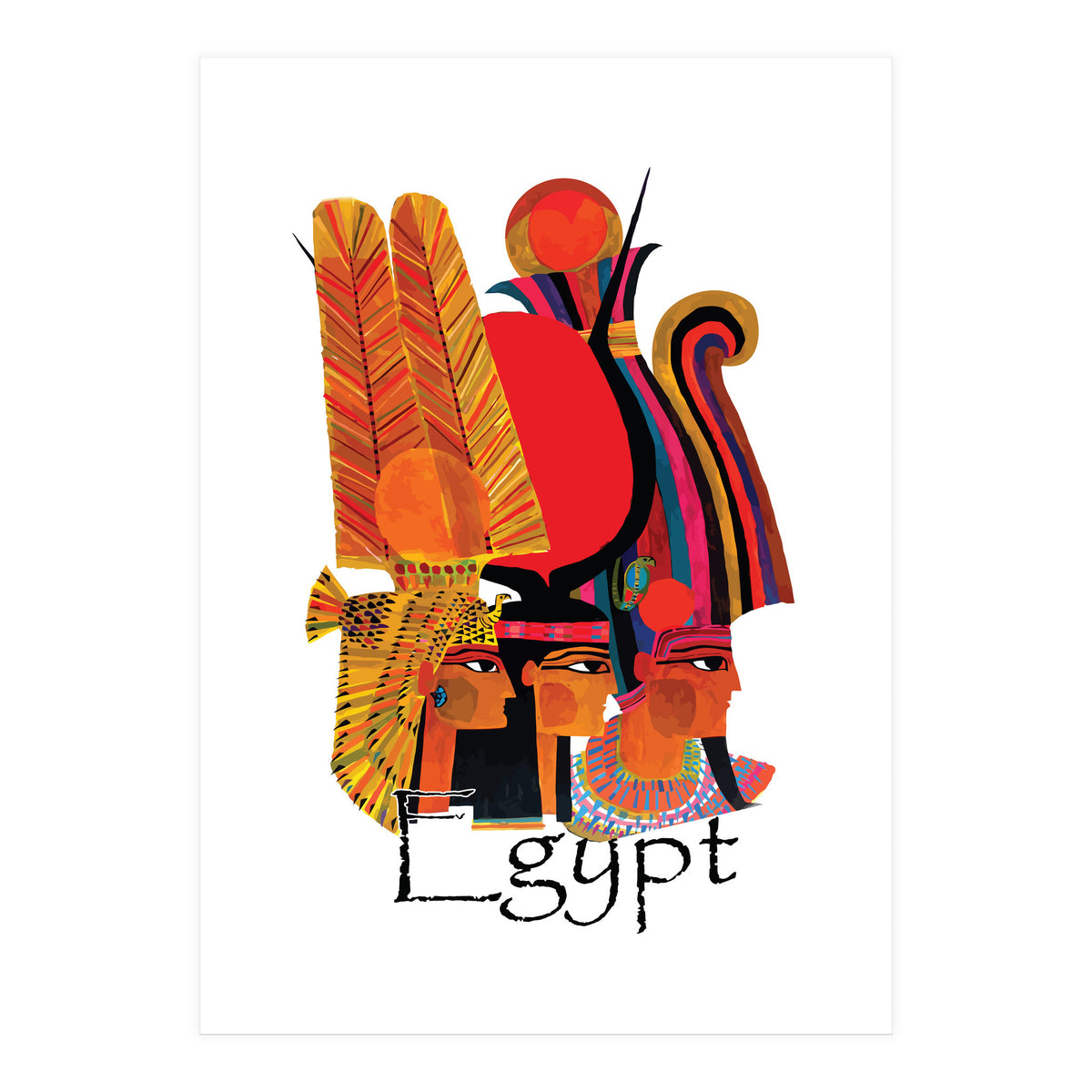 Egypt, Three Ladies (Print Only)