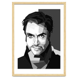 Simon Le Bon British Singer Black Illustration thumbnail