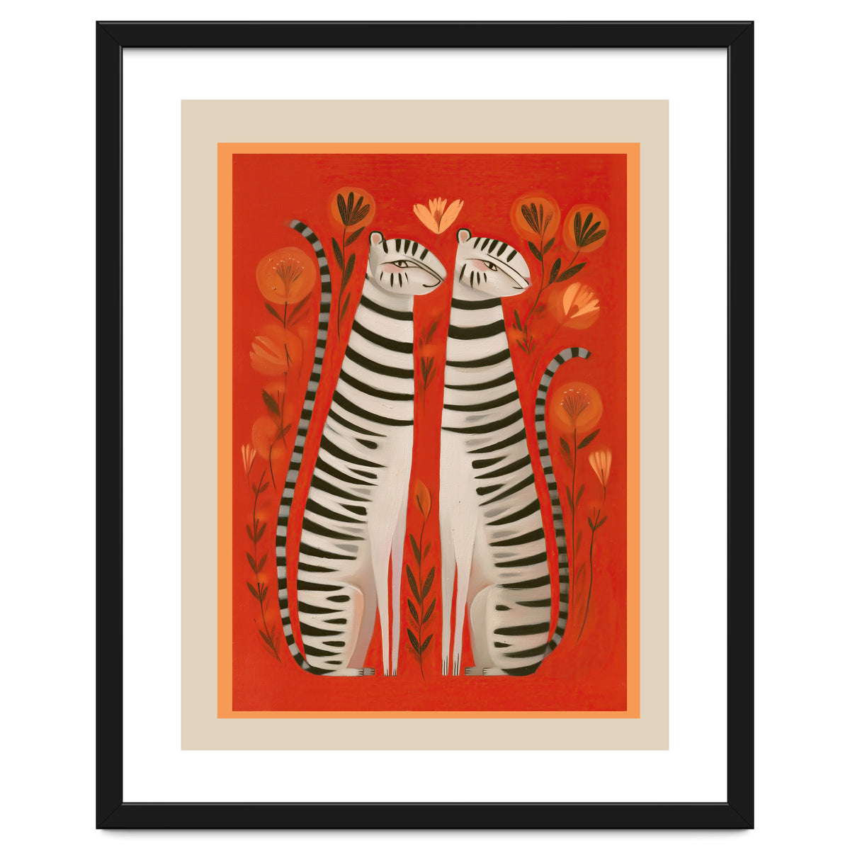 Striped Cat Pair