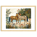 Horses In Blooming Paradise thumbnail