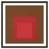 JOSEF ALBERS - HOMAGE TO THE SQUARE, RED, BROWN thumbnail