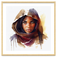 Watercolor Tuareg Woman #3