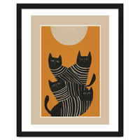 Abstract Black Cats