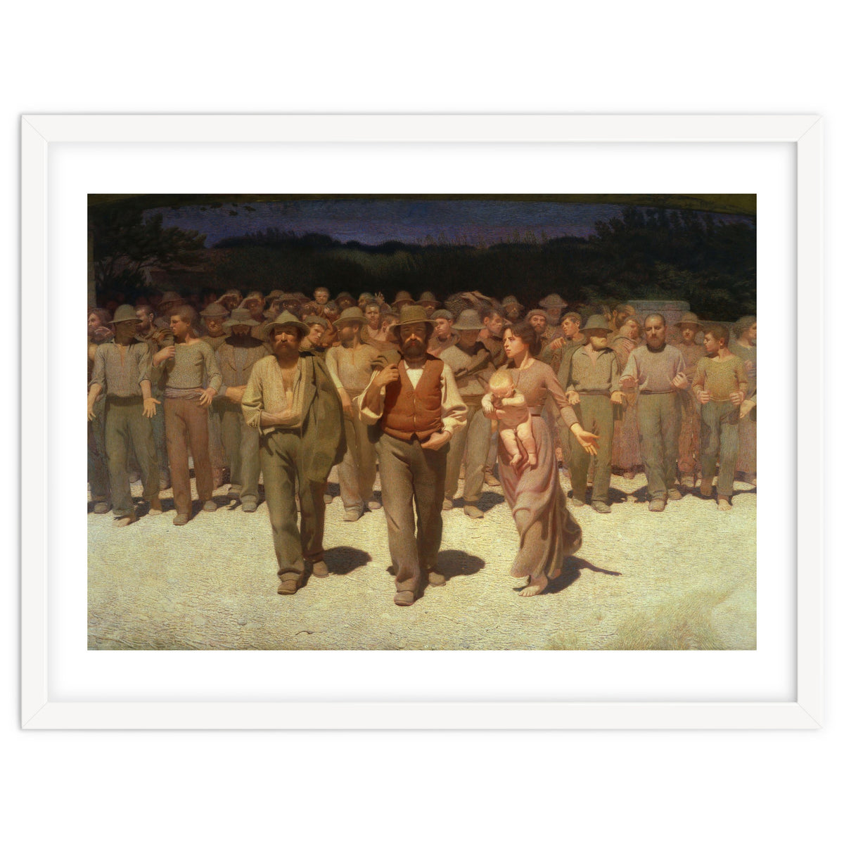 Giuseppe Pellizza da Volpedo / 'The Fourth State', 1901, Oil on canvas, 293 × 545 cm.