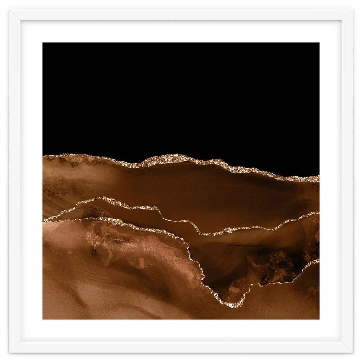 Brown & Gold Agate Texture 07