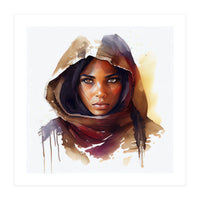 Watercolor Tuareg Woman #3 (Print Only)