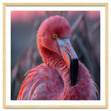 Pink Flamingo Bird Close Up Portrait thumbnail