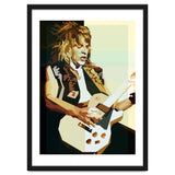 Randy Rhoads Metal Guitarist Retro Illustration thumbnail