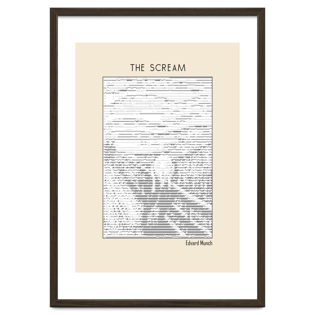 The Scream – Edvard Munch (ascii art)