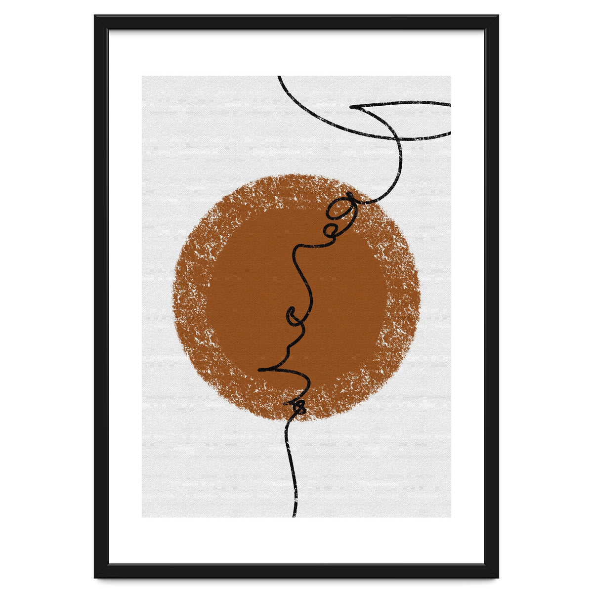 Abstract Brown and Black Lines