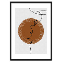 Abstract Brown and Black Lines