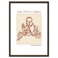 Girl With A Candle – Jean Baptiste Santerre