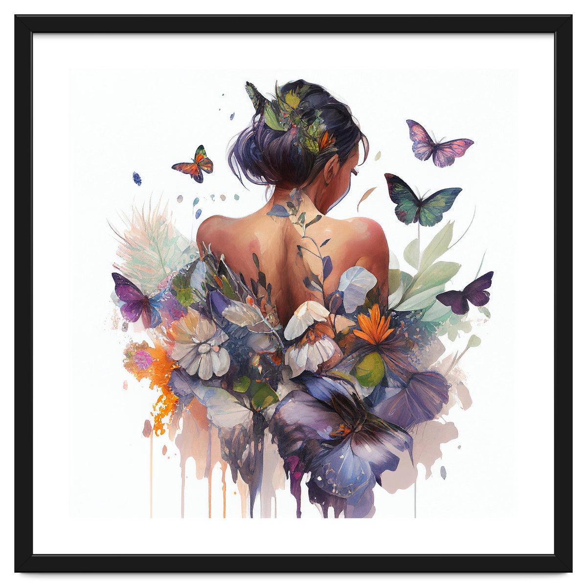 Butterfly Botanical Back