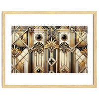 Art Deco Gold Geometric Pattern